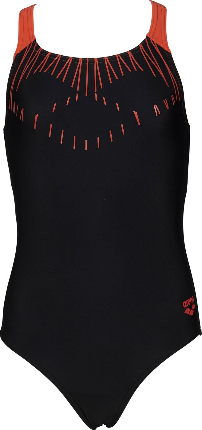 G TRICK JR SWIM PRO BACK ONE PIECE BLACK-FLOREALE