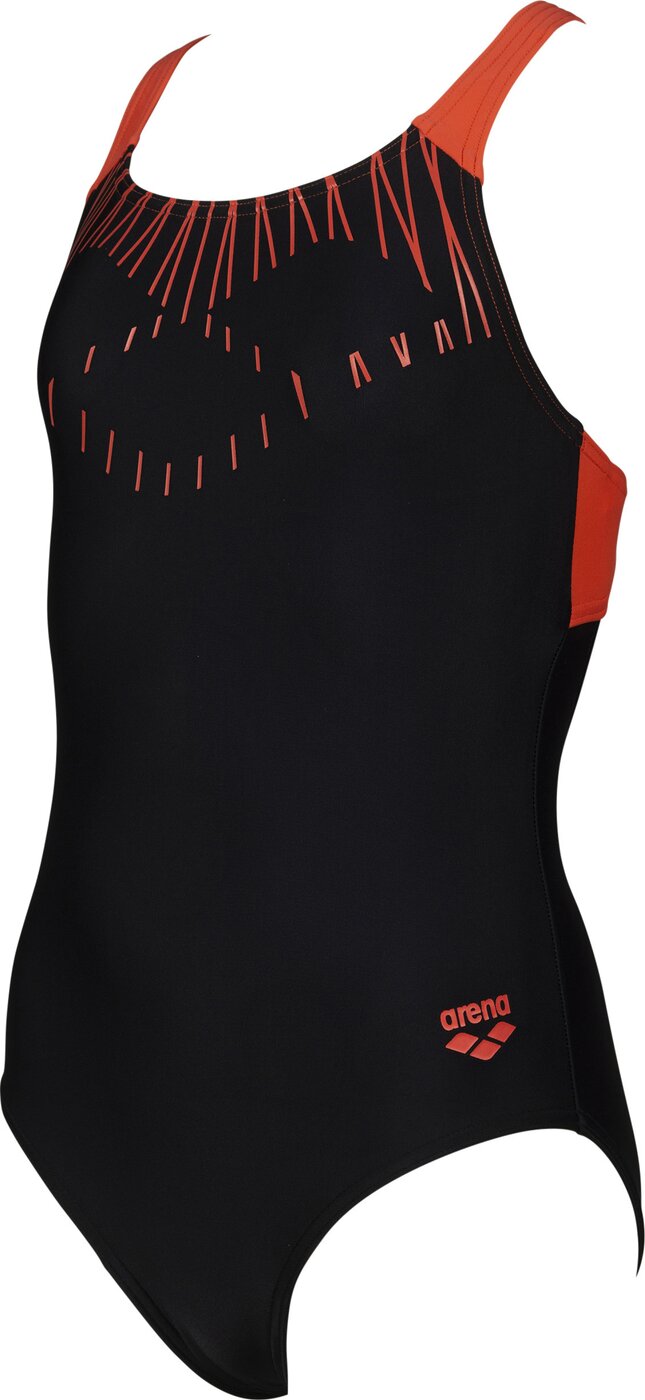 G TRICK JR SWIM PRO BACK ONE PIECE BLACK-FLOREALE – Bild 3