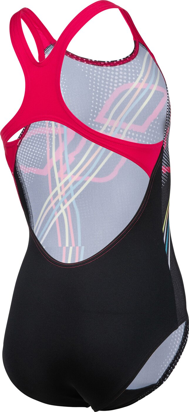 ARENA - GIRL'S SWIMSUIT SWIM PRO BACK BLACK-FREAK ROSE – Bild 5