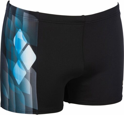M MIRRORS SHORT BLACK-TURQUOISE