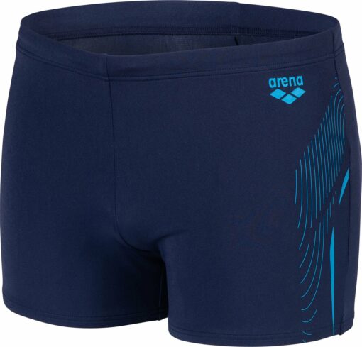 MEN'S SWIM SHORT GRAPHIC NAVY-TURQUOISE – Bild 3