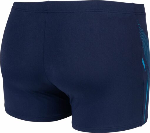 MEN'S SWIM SHORT GRAPHIC NAVY-TURQUOISE – Bild 4