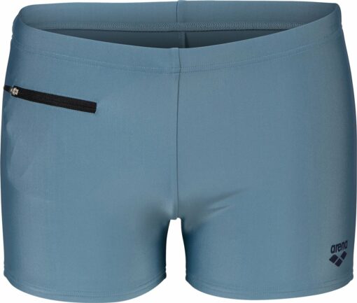 MEN'S ARENA ZIP SWIM SHORT STONE GREY