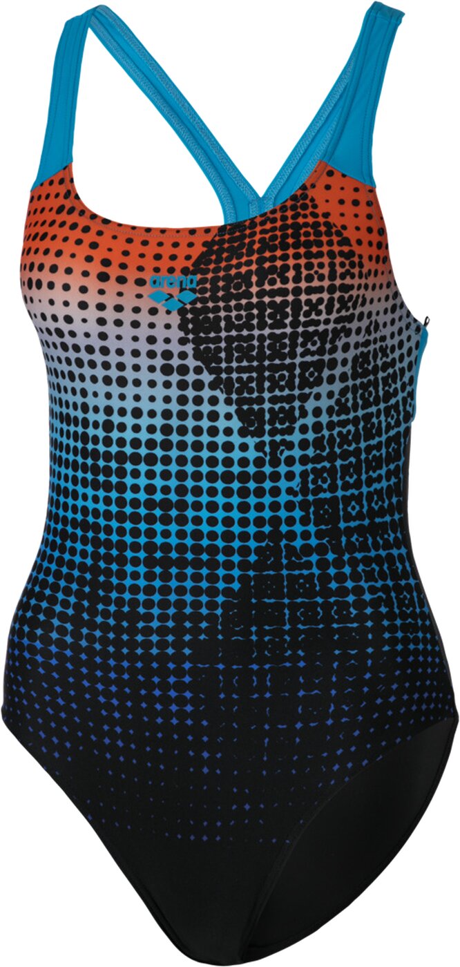 W DAYTRIP NEW SWIM PRO BACK ON BLACK-TURQUOISE