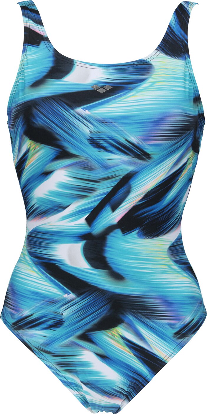 W FLAVIA U BACK ONE PIECE C-CU BLACK MULTI