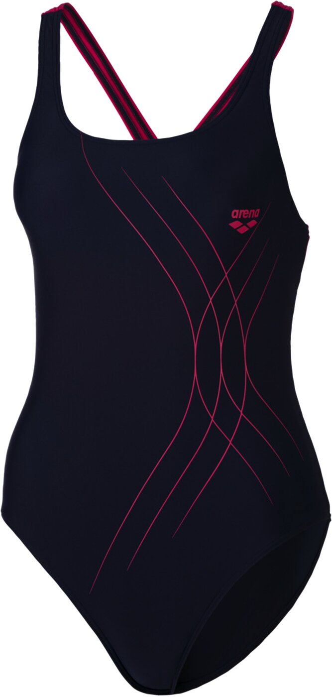 W SOUL SWIM PRO BACK ONE PIECE NAVY-FREAK ROSE