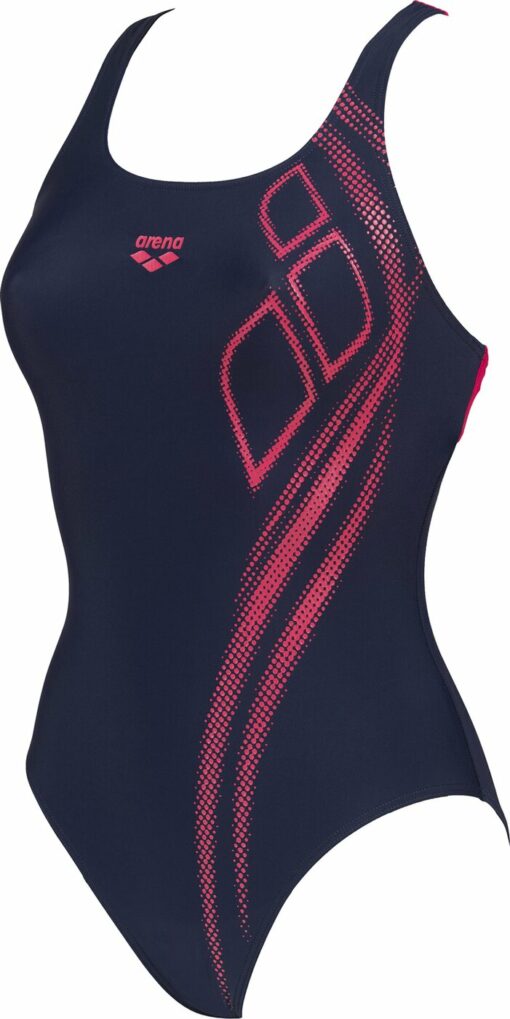 W ARENA SPIRIT SWIM PRO BACK O NAVY-FREAK ROSE