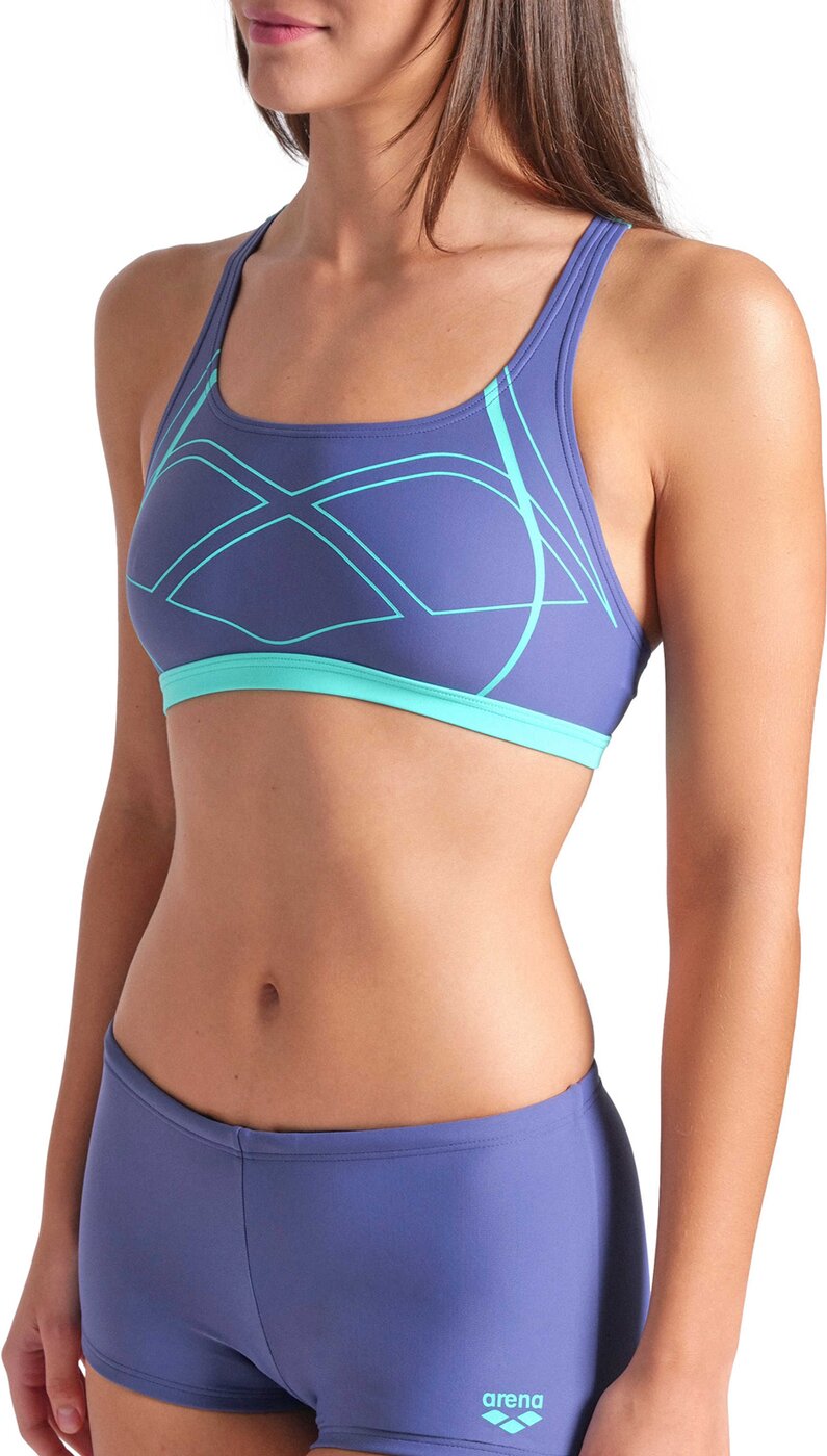 ARENA - WOMEN'S ARENA GRAPHIC SWIMSUIT SWIM PRO TWO PIECES FUTURE DUSK-WATER – Bild 7