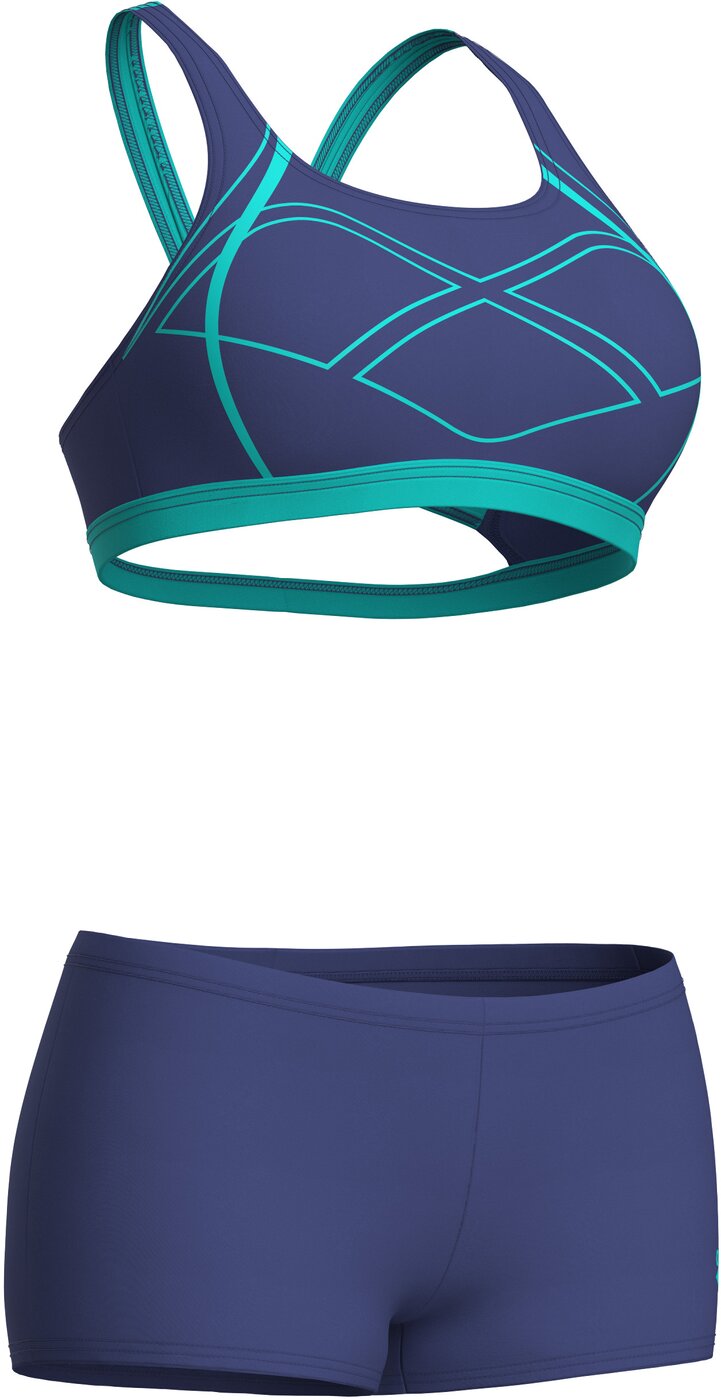 ARENA - WOMEN'S ARENA GRAPHIC SWIMSUIT SWIM PRO TWO PIECES FUTURE DUSK-WATER – Bild 8