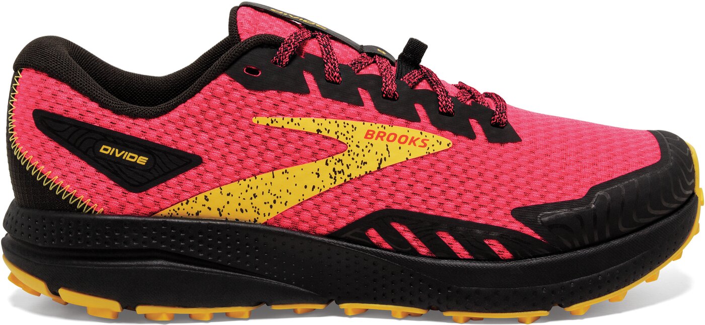BROOKS - Divide 4 DIVA PINK/BLACK/LEMON CHROME