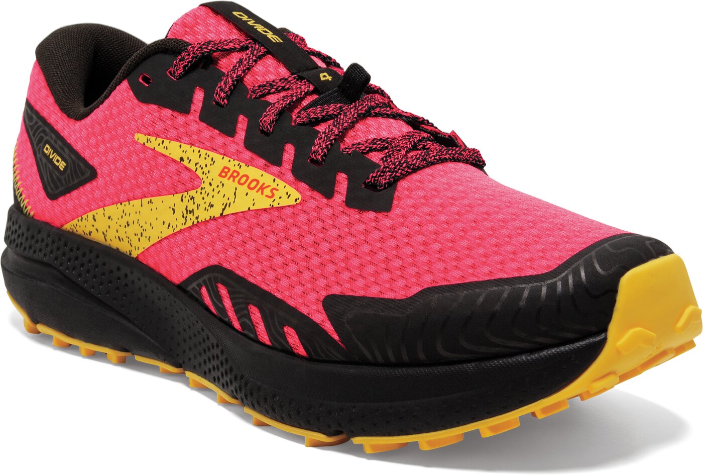 BROOKS - Divide 4 DIVA PINK/BLACK/LEMON CHROME – Bild 5