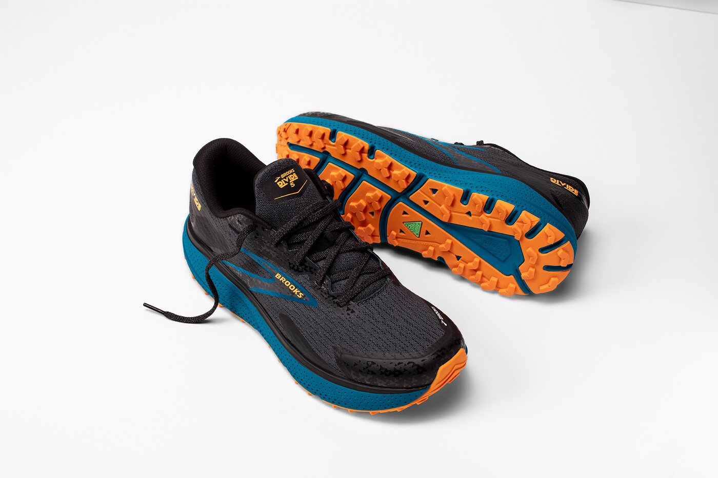 BROOKS - Divide 5 EBONY/MOSAIC BLUE/ORANGE – Bild 7