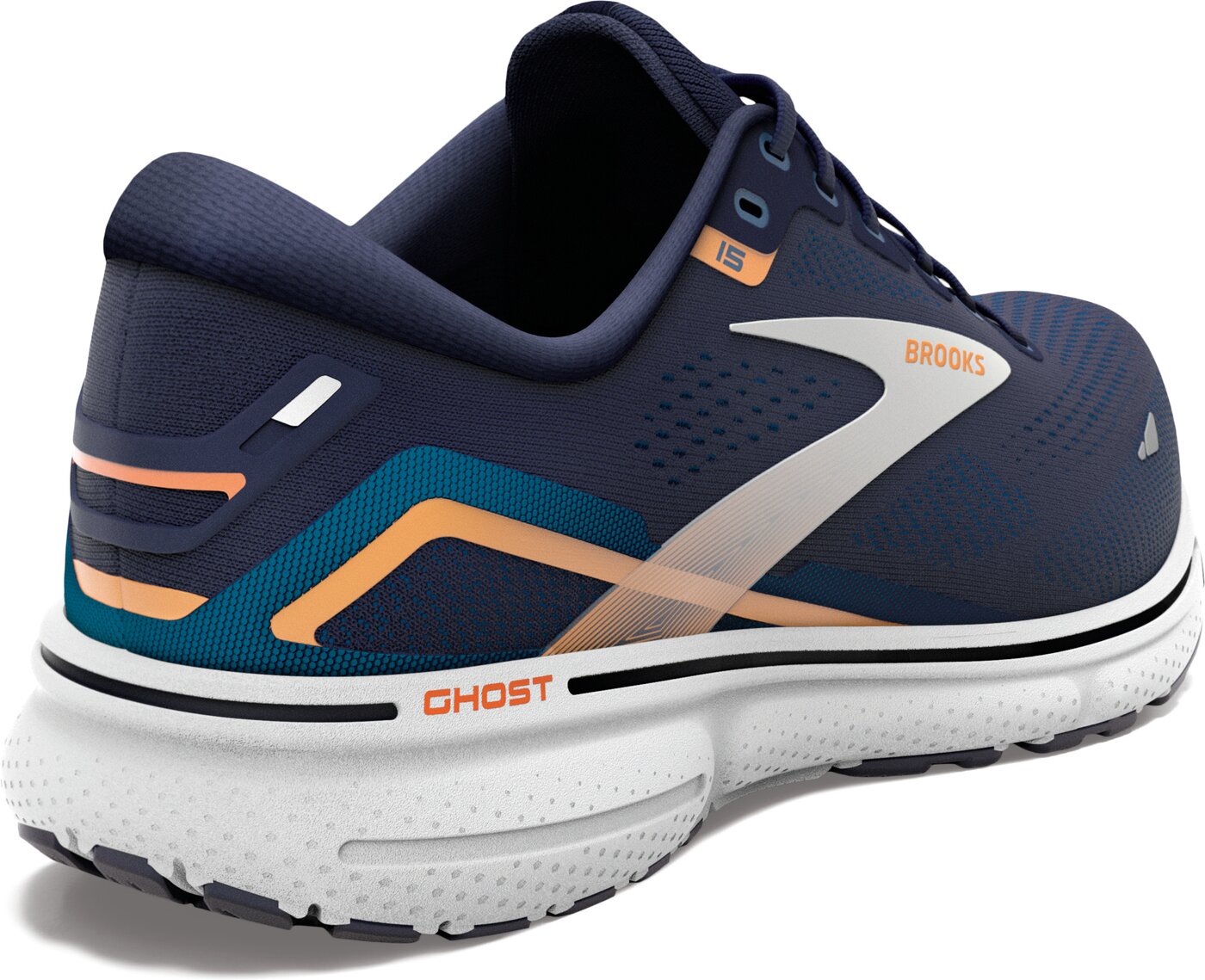 BROOKS - Ghost 15 PEACOAT/BLUE/ORANGE POP – Bild 5