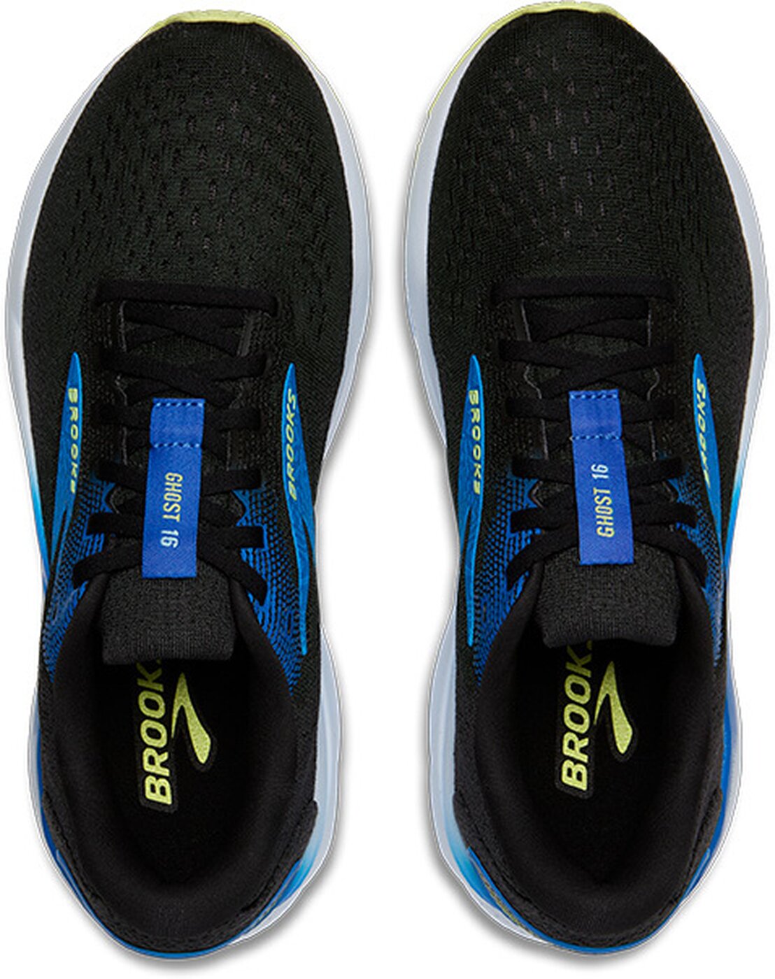 BROOKS - Ghost 16 BLACK/COBALT/NEO YELLOW – Bild 3