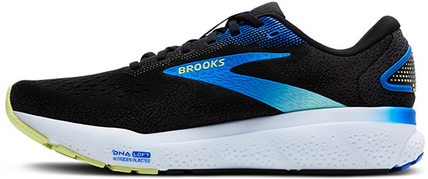 BROOKS - Ghost 16 BLACK/COBALT/NEO YELLOW – Bild 4