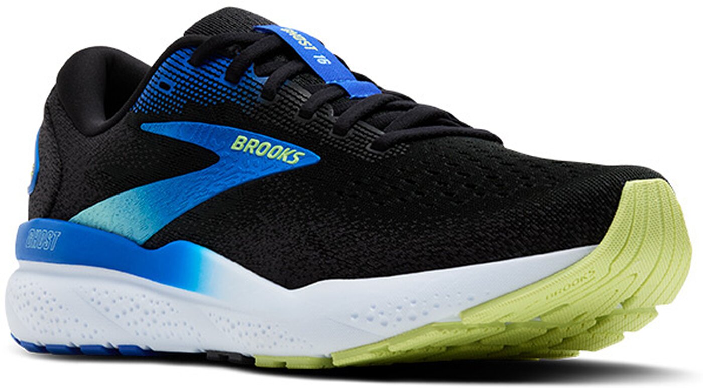 BROOKS - Ghost 16 BLACK/COBALT/NEO YELLOW – Bild 5