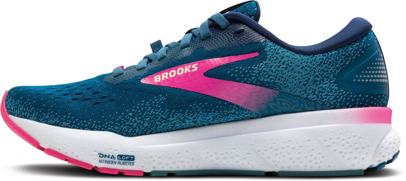 BROOKS - Ghost 16 GTX MOROCCAN BLUE/PINK/YELLOW – Bild 4