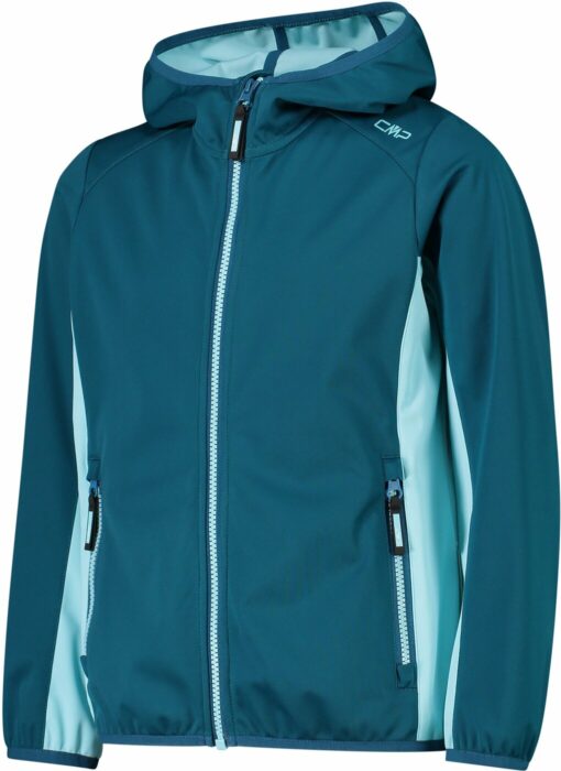 KID G JACKET FIX HOOD DEEP LAKE-ACQUA – Bild 3
