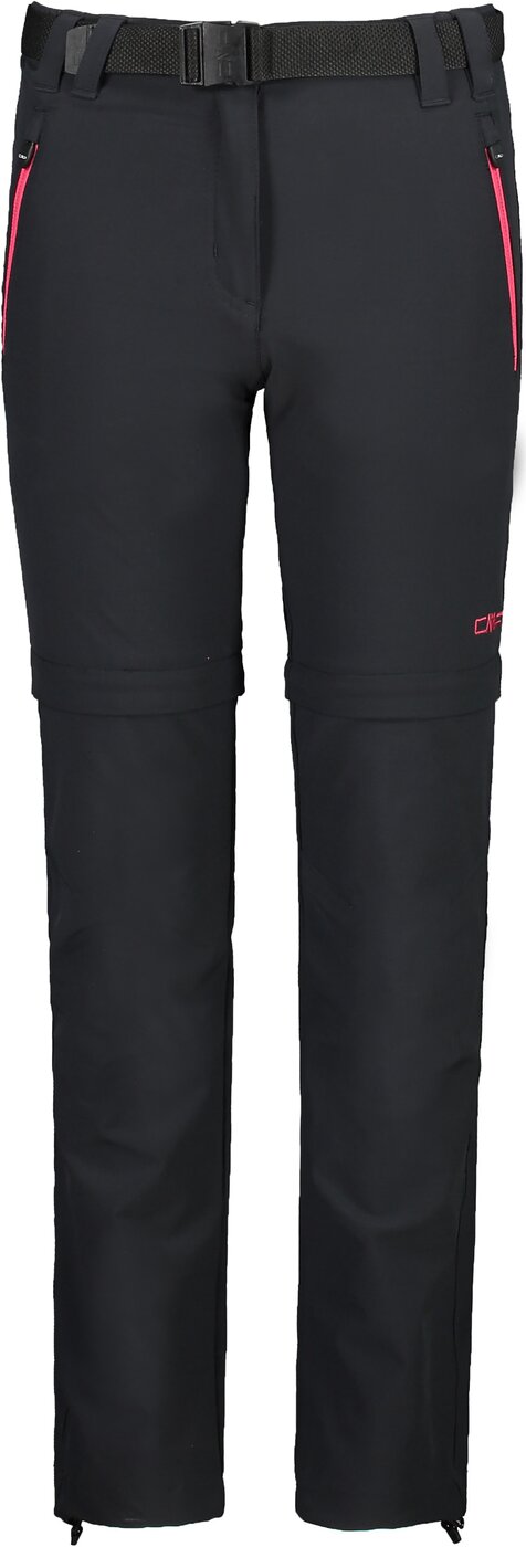 KID G ZIP OFF PANT ANTRACITE-FRAGOLA