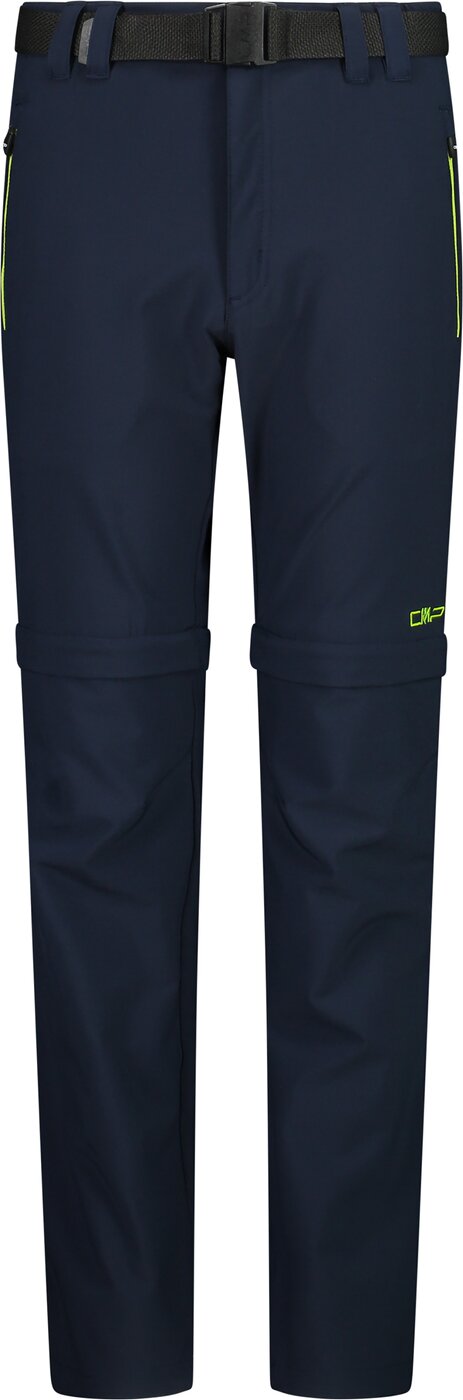 KID ZIP OFF PANT B.BLUE-LIMEGREEN