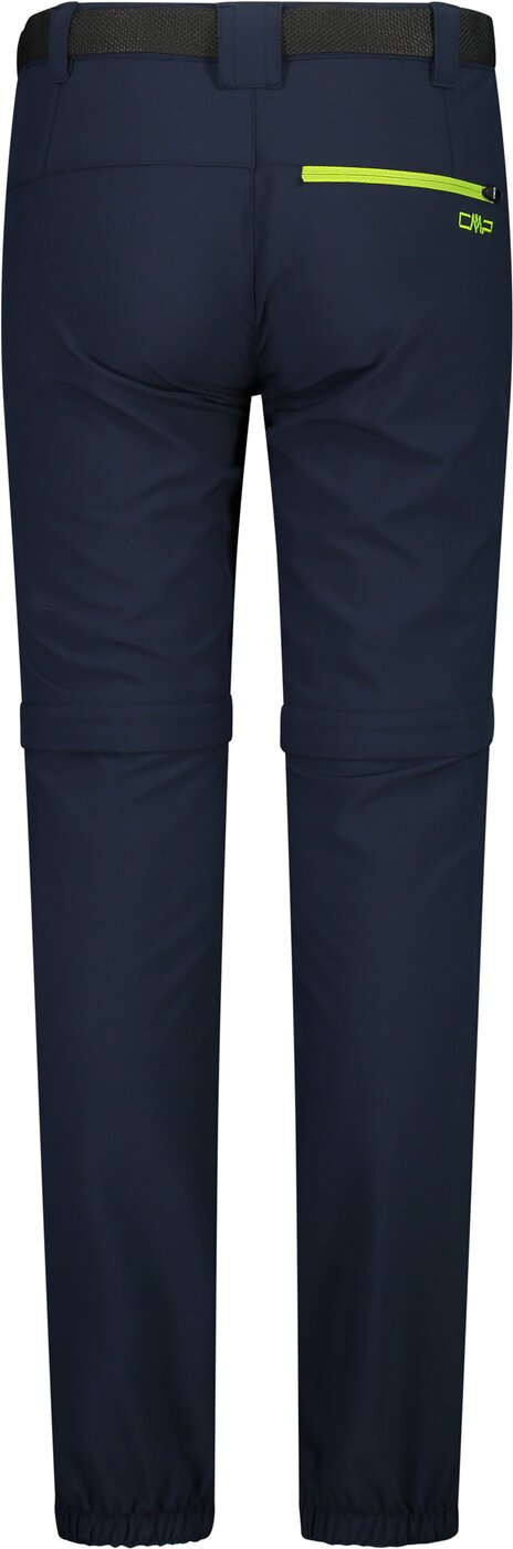 KID ZIP OFF PANT B.BLUE-LIMEGREEN – Bild 2