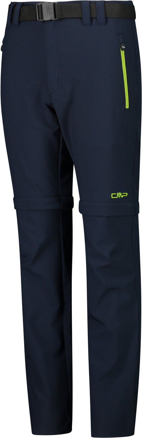 KID ZIP OFF PANT B.BLUE-LIMEGREEN – Bild 3