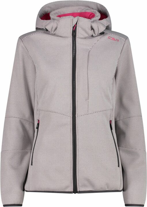WOMAN JACKET ZIP HOOD B.CO GESSO-ANTRACITE