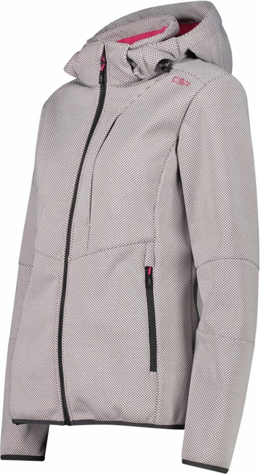 WOMAN JACKET ZIP HOOD B.CO GESSO-ANTRACITE – Bild 3