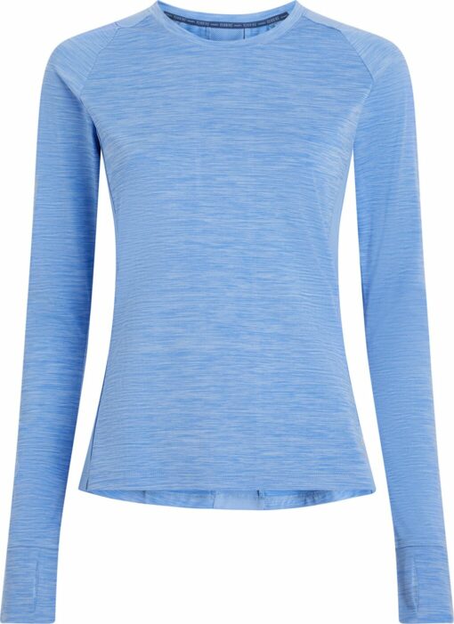 Da.-Langarmshirt Evii L/S W MELANGE/BLUE/BLUE LI