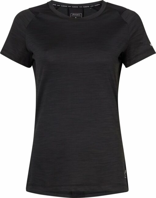 Da.-T-Shirt Evii SS W MELANGE/BLACK/BLACK