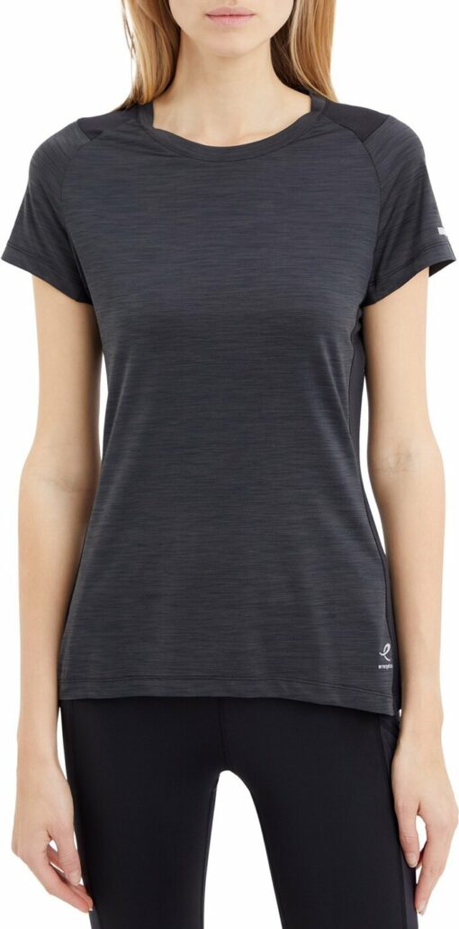 Da.-T-Shirt Evii SS W MELANGE/BLACK/BLACK – Bild 2