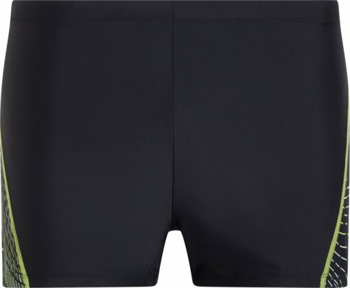 He.-Badehose Port Trunks M BLACK/AOP/GREEN LIME