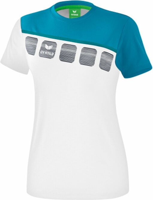 5-C t-shirt function WHITE/ORIENTAL BLUE/COLONIAL BLUE