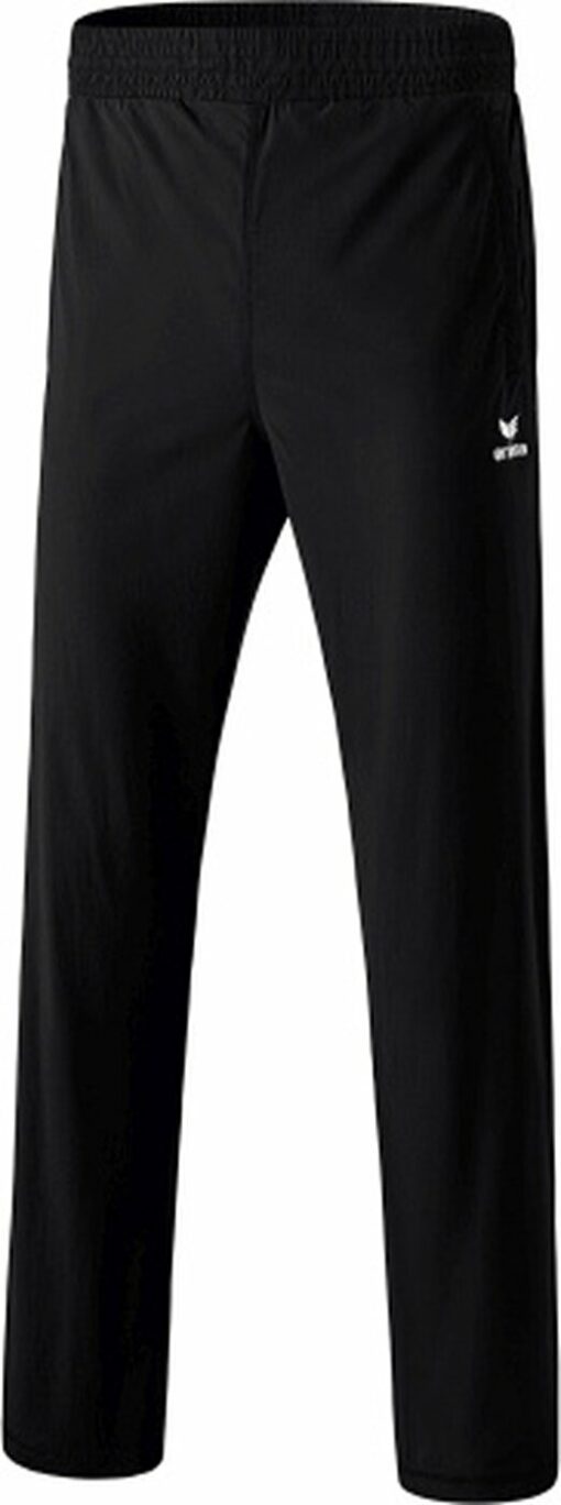 pants with end-to-end zipper BLACK