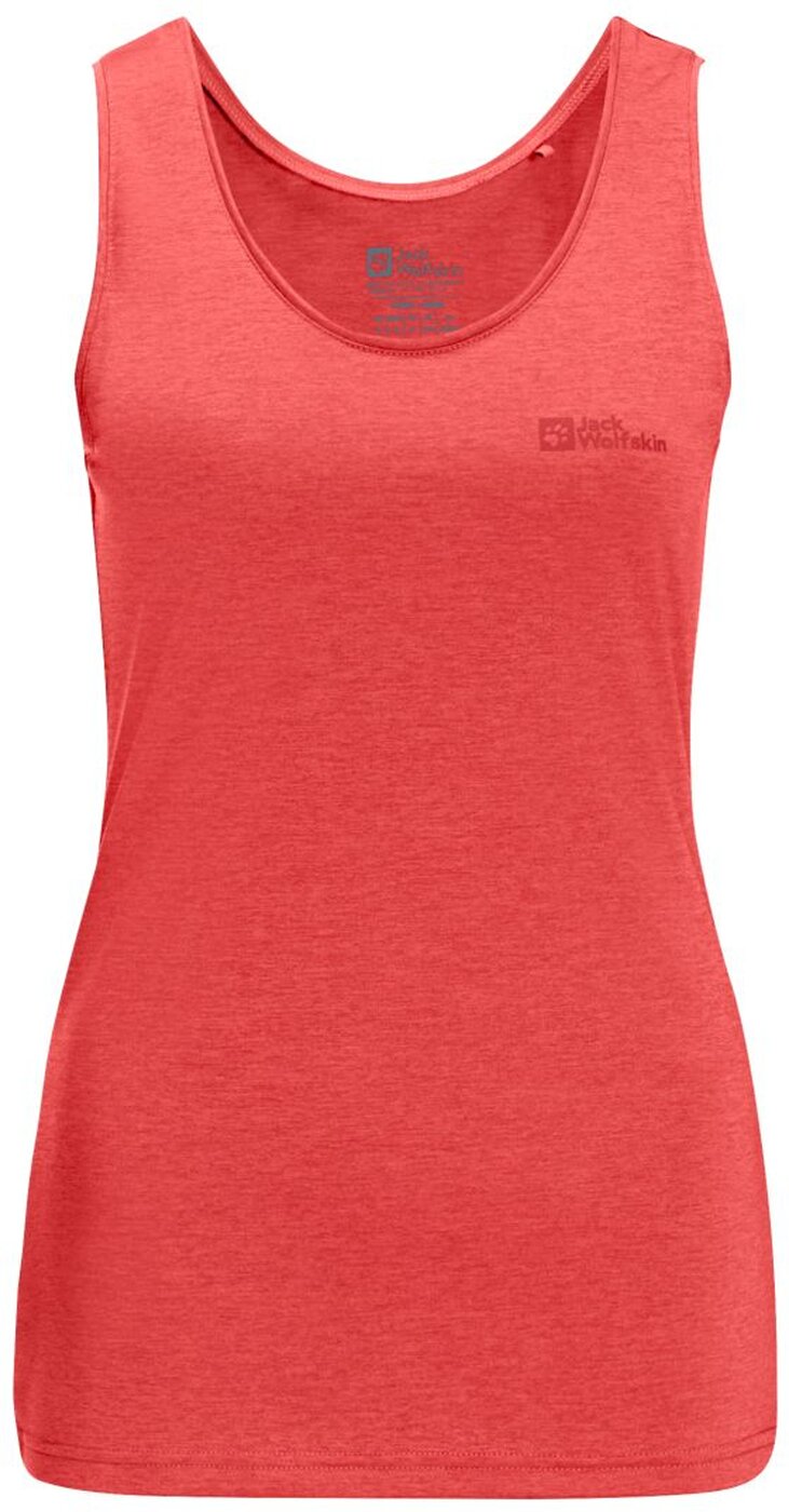 JACK WOLFSKIN - CROSSTRAIL TANK W VIBRANT RED