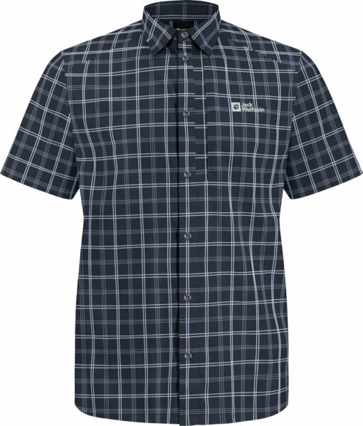 NORBO S|S SHIRT M NIGHT BLUE CHECKS