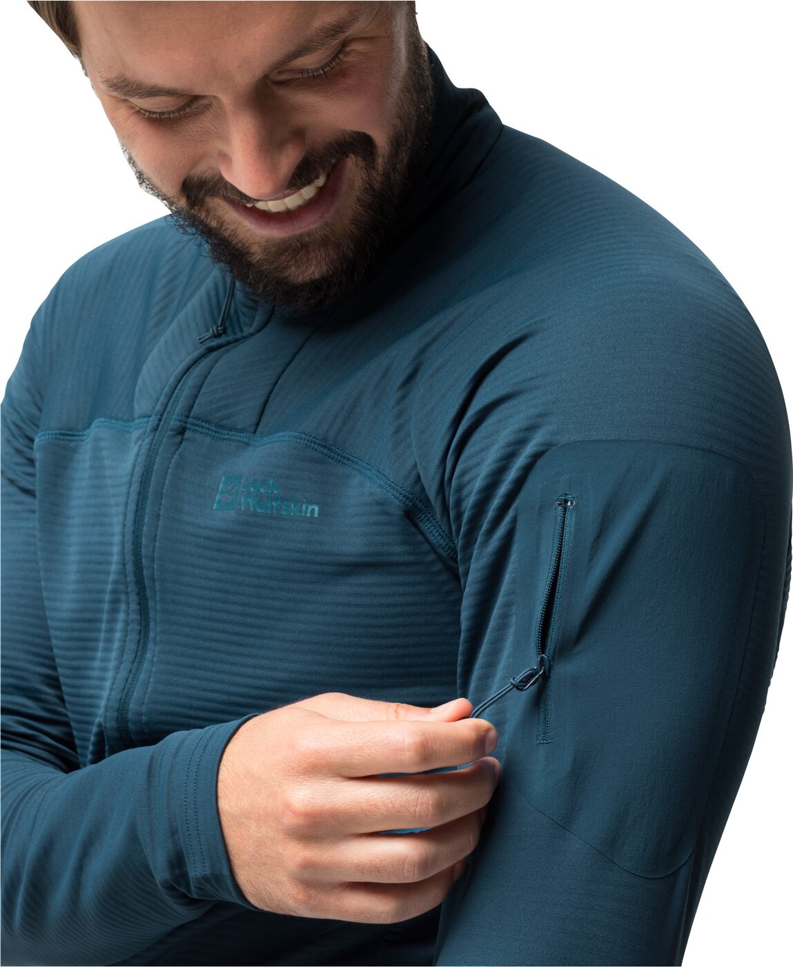 JACK WOLFSKIN - PRELIGHT FZ M DARK SEA – Bild 4
