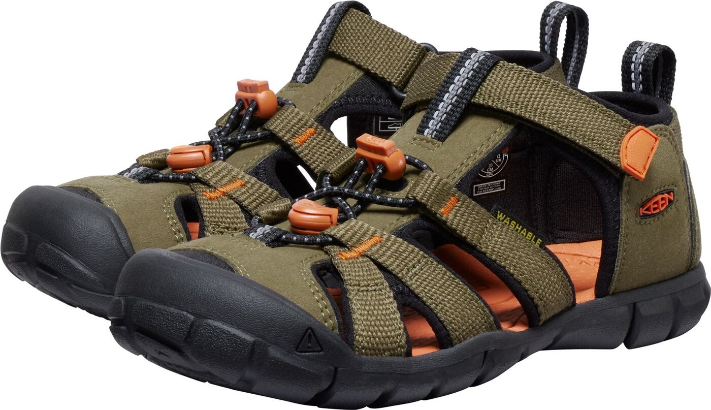 KEEN - SEACAMP II CNX Y-DARK OLIVE/GOLD FLAME DARK OLIVE/GOLD FLAME – Bild 4