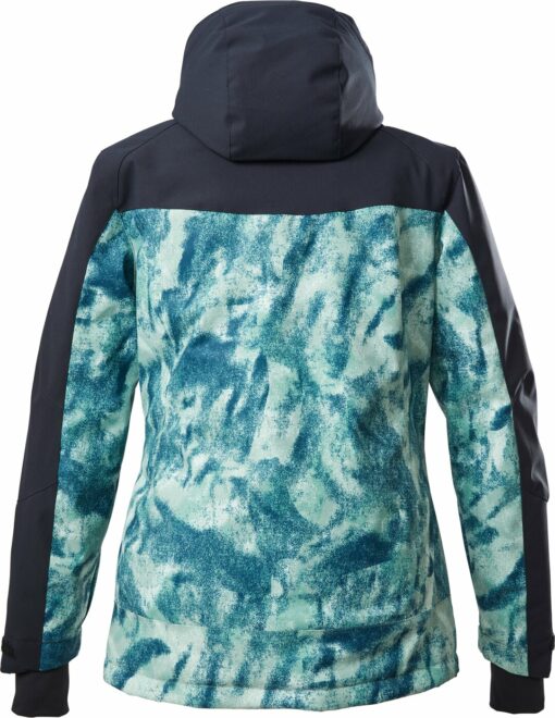 KSW 145 WMN SKI JCKT SCHWARZ BLAU/ AOP GR N GRAU – Bild 2