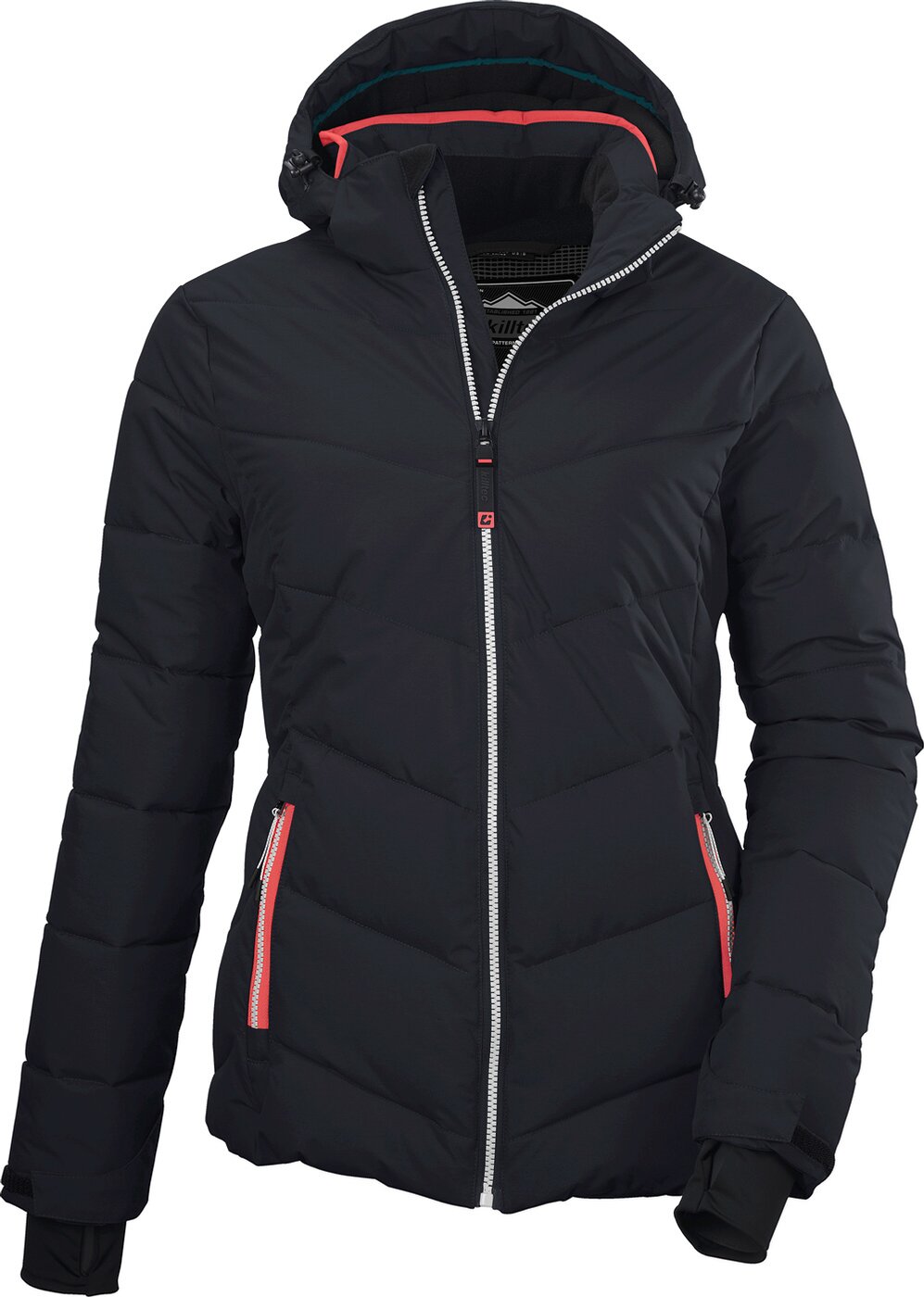 KSW 289 WMN SKI JCKT SCHWARZ BLAU