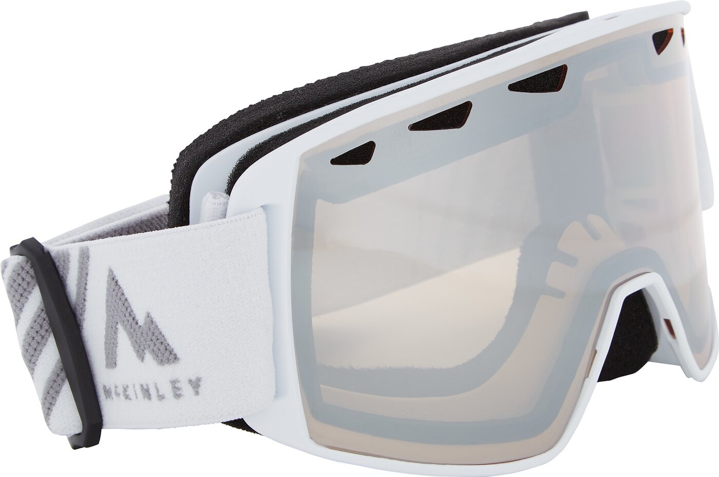 Ux.-Ski-Brille Base 3.0 Plus WHITE/GREYDARK – Bild 2