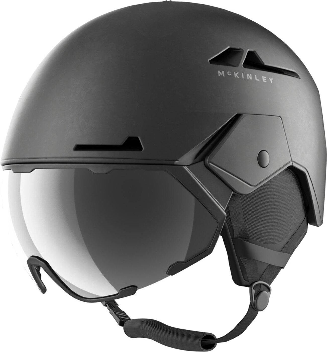McKINLEY - Ux.-Ski-Helm Snap Mirror BLACK/GREY