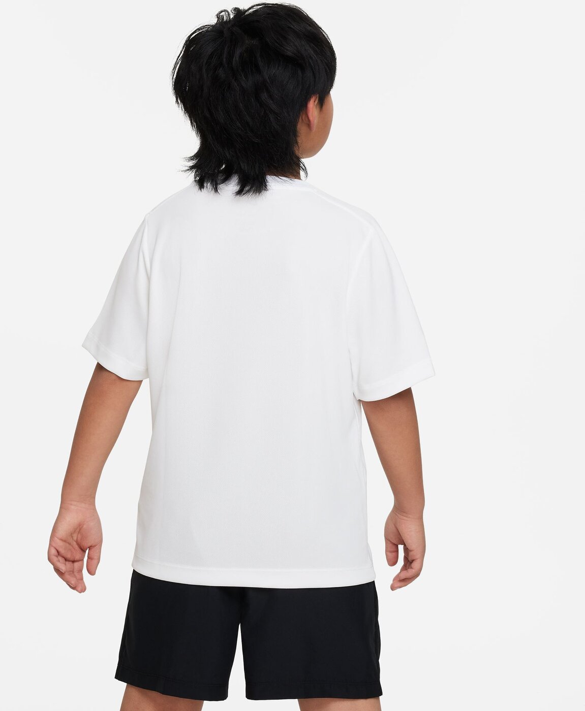 NIKE - B NK DF MULTI+ SS TOP HBR WHITE/BLACK – Bild 2