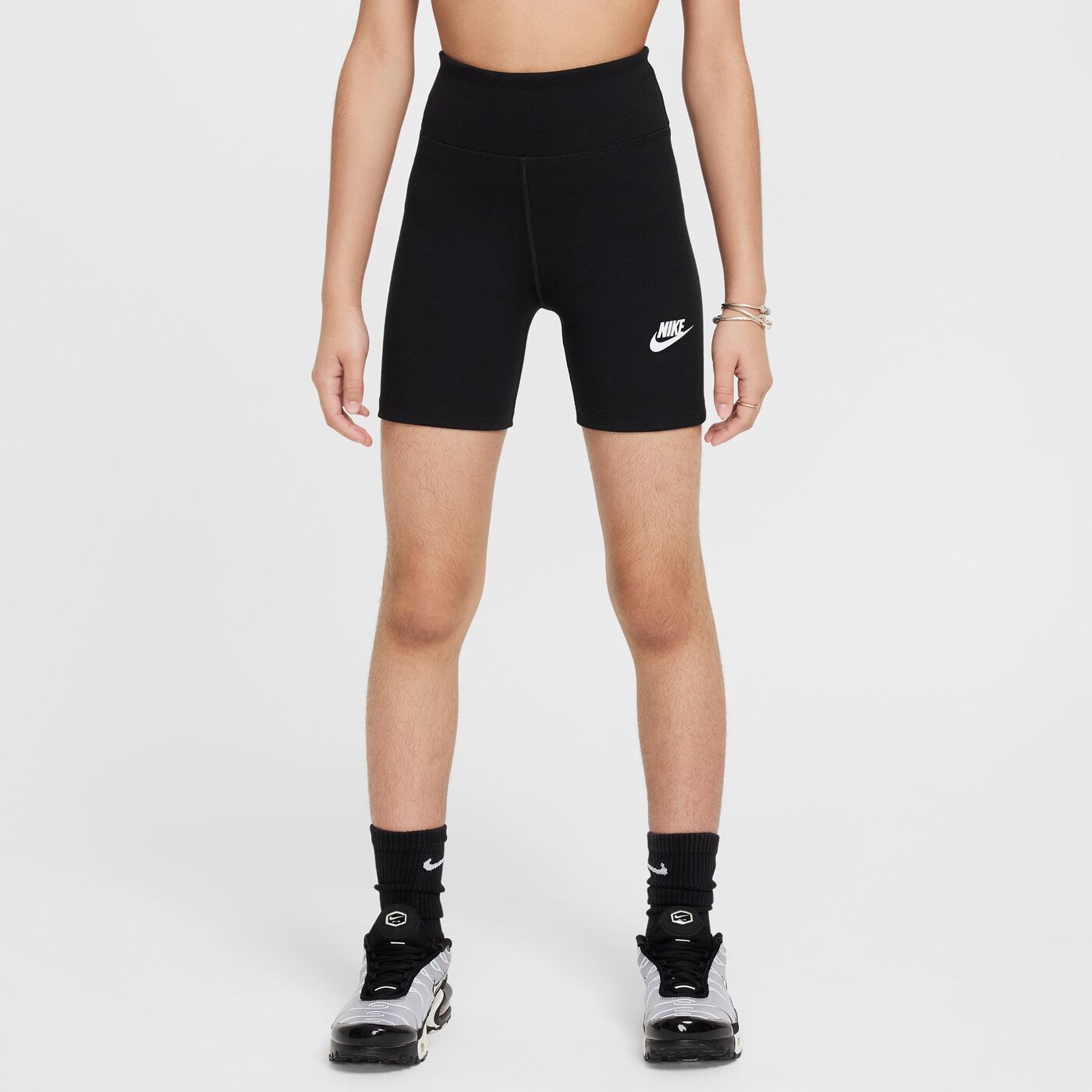 NIKE - G NSW CLSSC 5IN HR BIKE SHORT BLACK/WHITE – Bild 4
