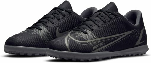 JR VAPOR 14 CLUB TF BLACK/BLACK-IRON GREY – Bild 4