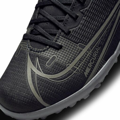 JR VAPOR 14 CLUB TF BLACK/BLACK-IRON GREY – Bild 7