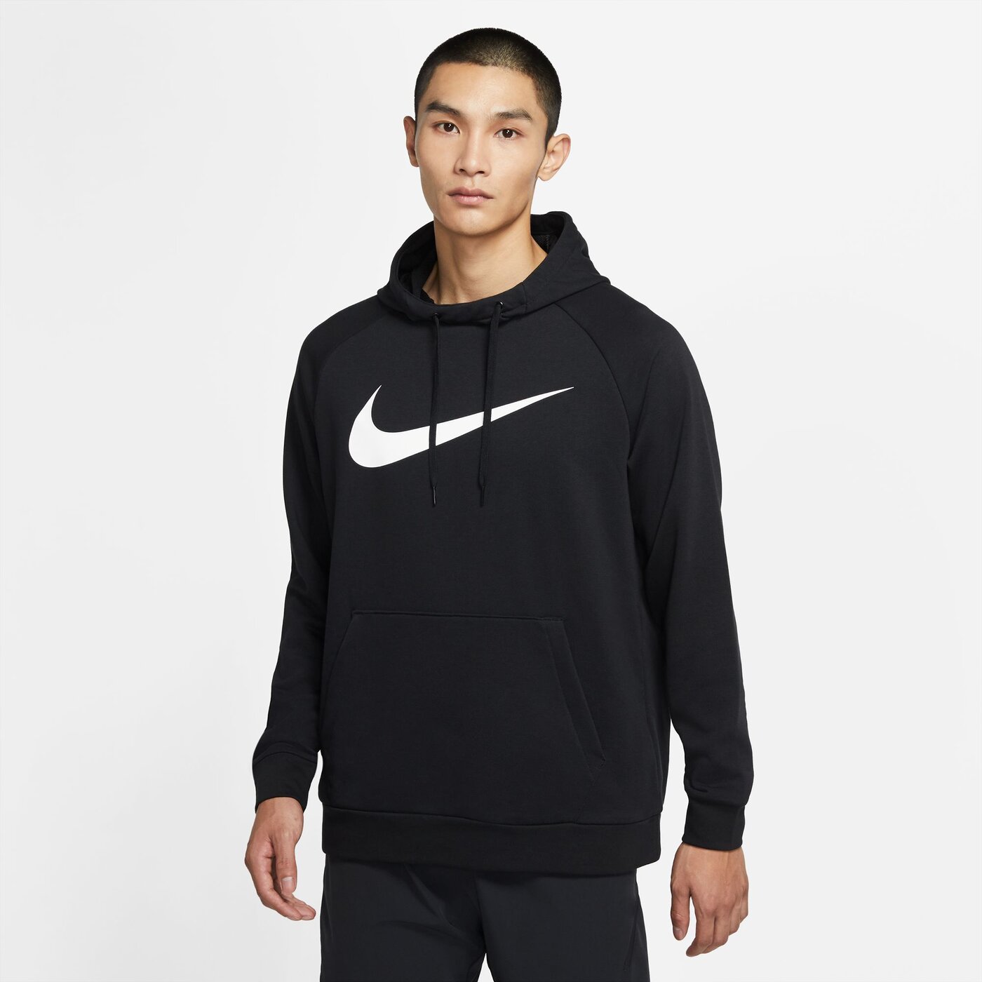 NIKE - M NK DF HDIE PO SWSH BLACK/WHITE