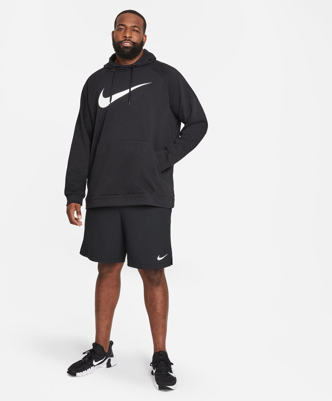 NIKE - M NK DF HDIE PO SWSH BLACK/WHITE – Bild 6