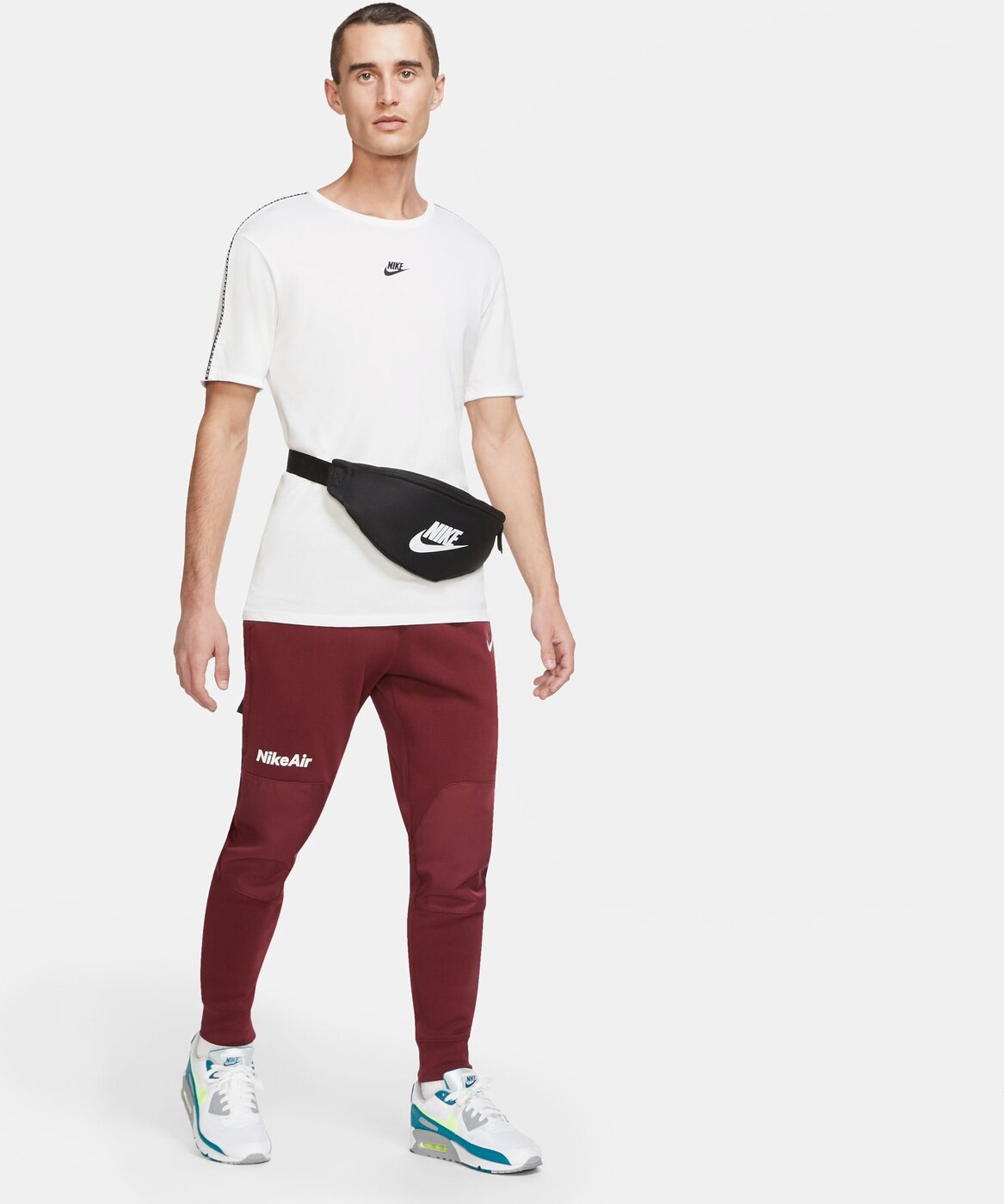 NIKE - NK HERITAGE WAISTPACK - FA21 BLACK/BLACK/WHITE – Bild 4