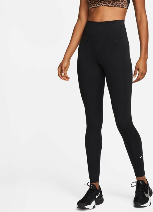 W NK ONE DF HR TGHT BLACK/WHITE